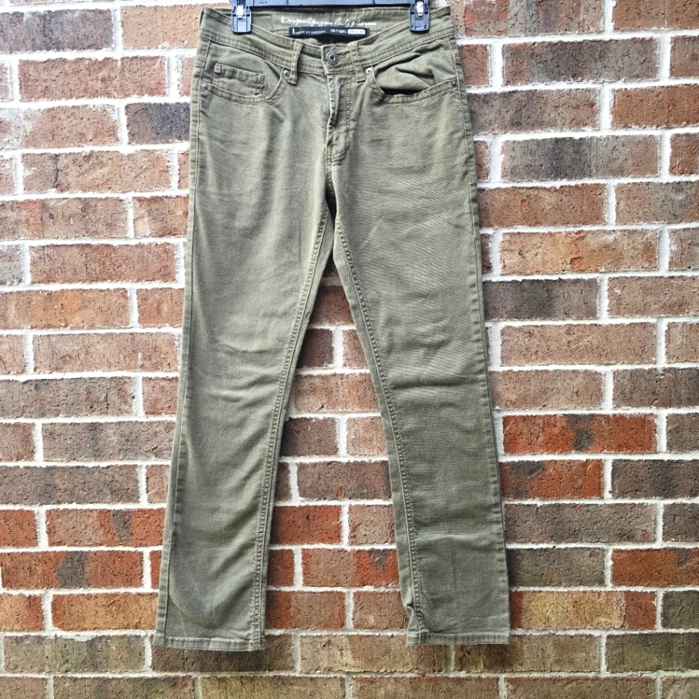 Buffalo David Bitton Men's Straight Leg Jeans in Olive